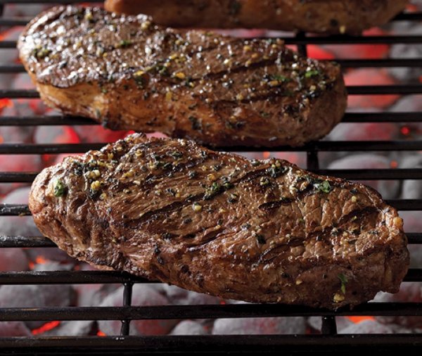 Sirloin Strip Steaks All Natural Baldwin Grass Fed Beef